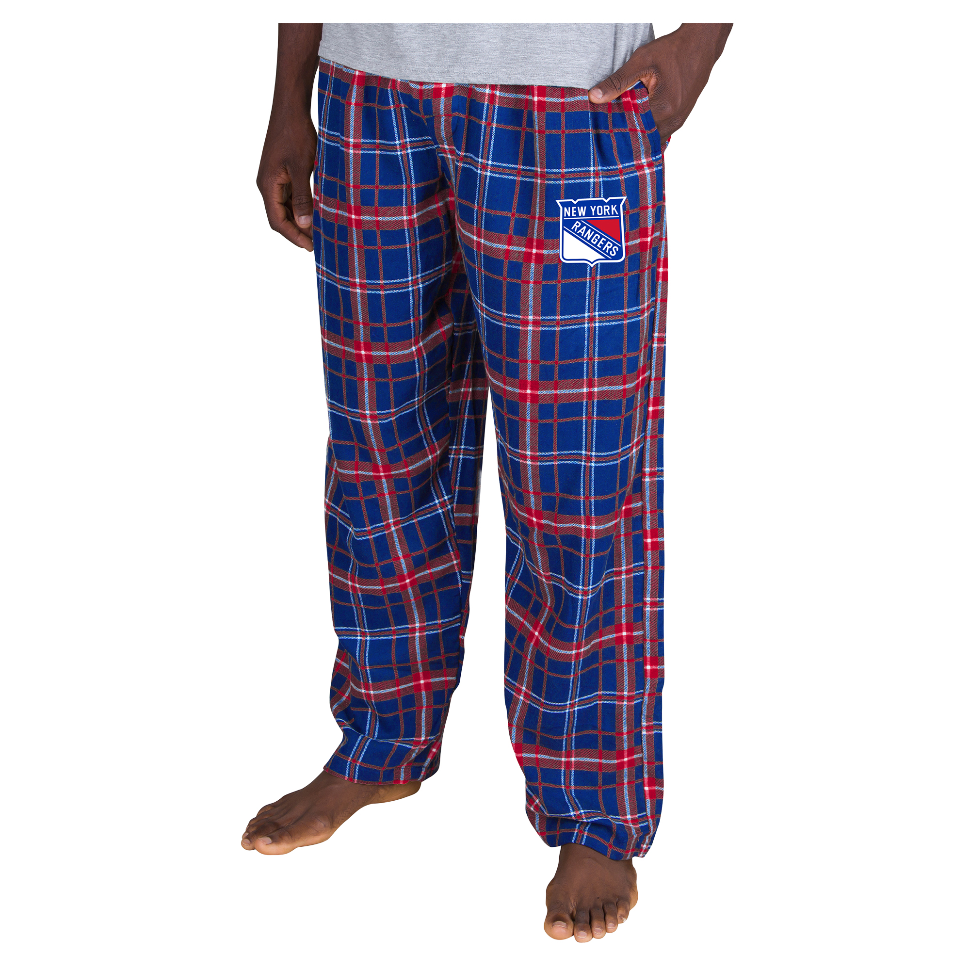 Men's Concepts Sport Royal/Red New York Rangers Ultimate Plaid Flannel Pants