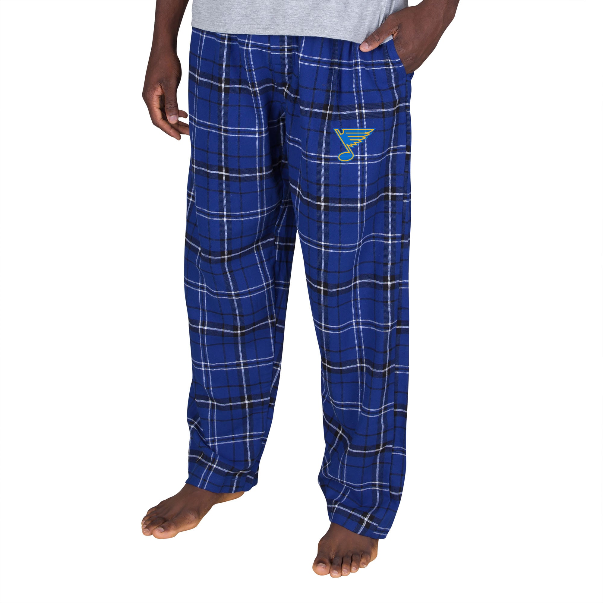 Men's Concepts Sport Navy/Gold St. Louis Blues Ultimate Plaid Flannel Pants