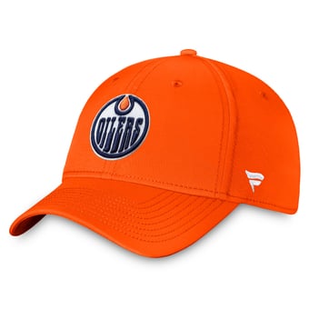 Men's Fanatics Orange Edmonton Oilers Core Primary Logo Flex Hat