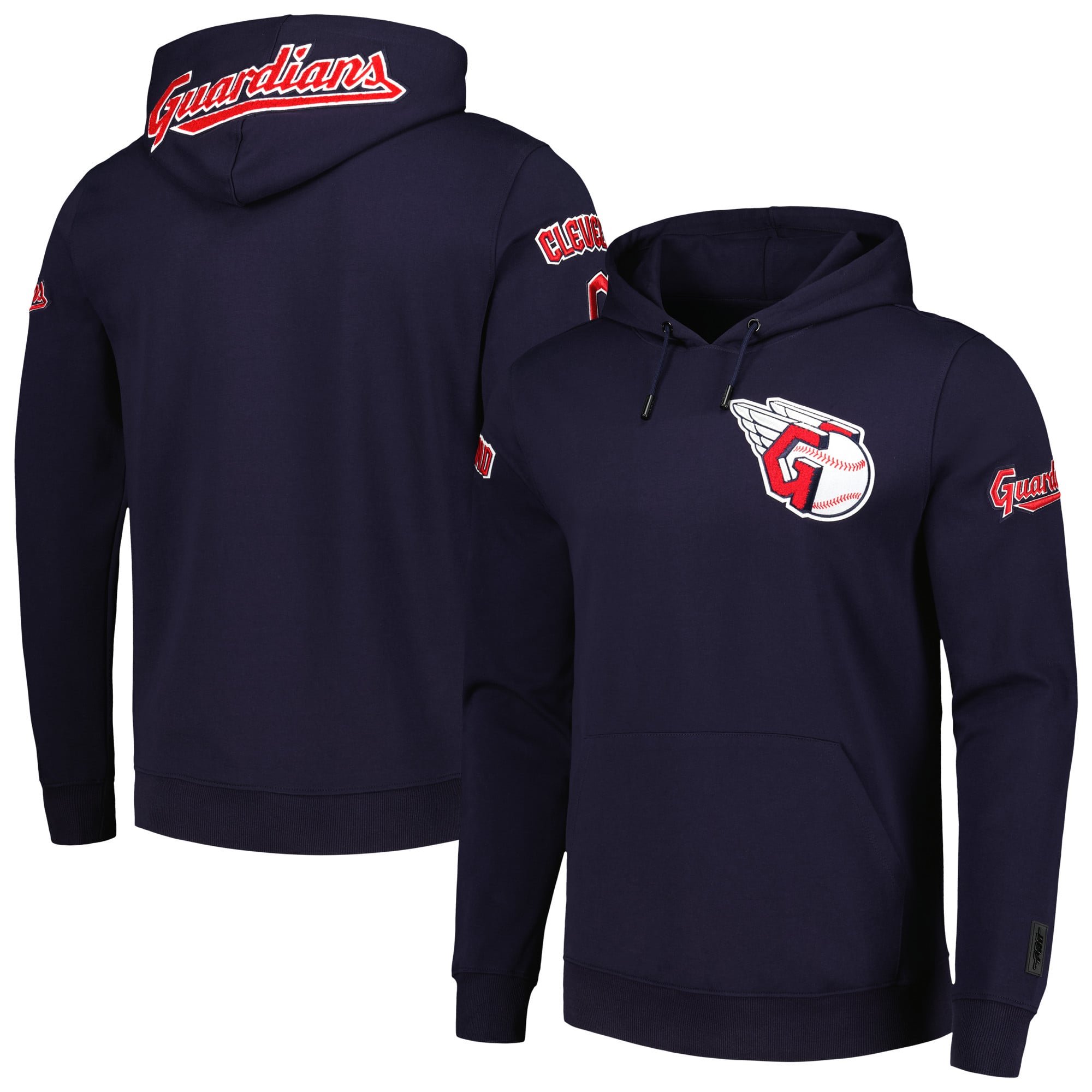Men's Pro Standard Navy Cleveland Guardians Team Logo Pullover Hoodie