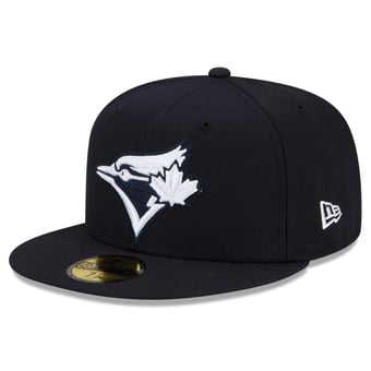 Men's New Era Navy Toronto Blue Jays White Logo 59FIFTY Fitted Hat