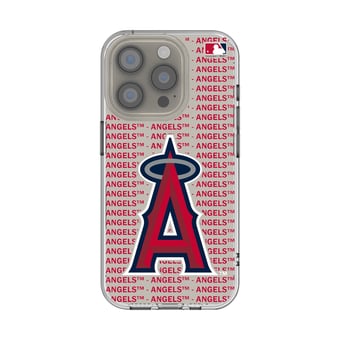 Los Angeles Angels Text Backdrop Clear iPhone Case