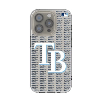 Tampa Bay Rays Text Backdrop Clear iPhone Case