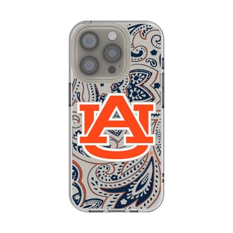Auburn Tigers iPhone Paisley Design Clear Case