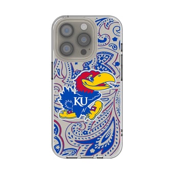 Kansas Jayhawks iPhone Paisley Design Clear Case