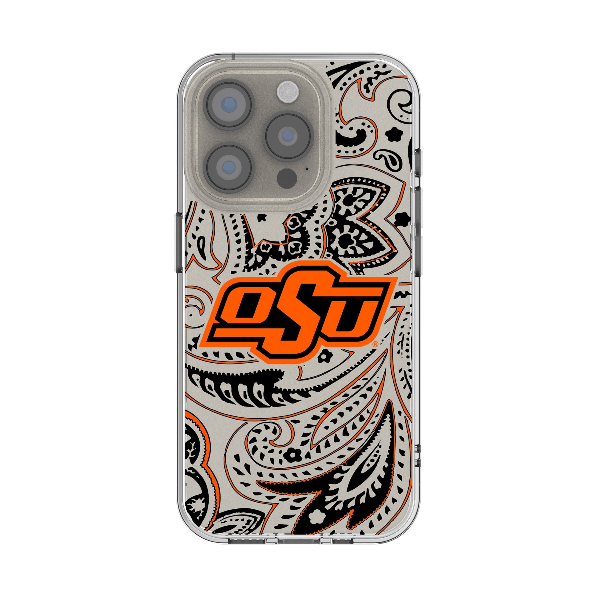Oklahoma State Cowboys iPhone Paisley Design Clear Case