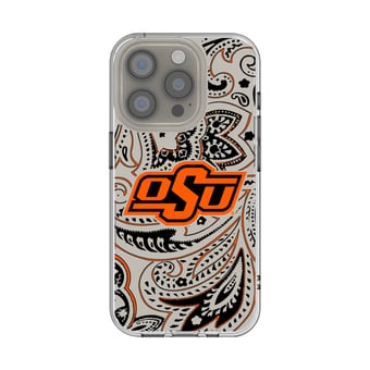 Oklahoma State Cowboys iPhone Paisley Design Clear Case