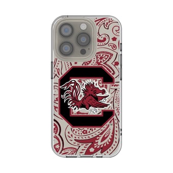 South Carolina Gamecocks iPhone Paisley Design Clear Case