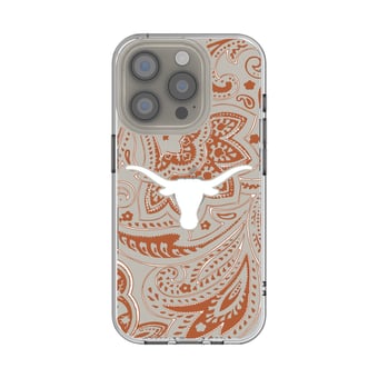 Texas Longhorns iPhone Paisley Design Clear Case