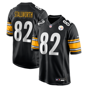 Men's Nike John Stallworth Black Pittsburgh Steelers Retired Player Jersey