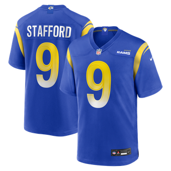 Men's Nike Matthew Stafford Royal Los Angeles Rams Player Game Jersey