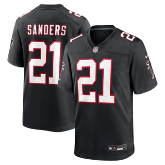 Men's Nike Deion Sanders Black Atlanta Falcons Retired Player Alternate Game Jersey