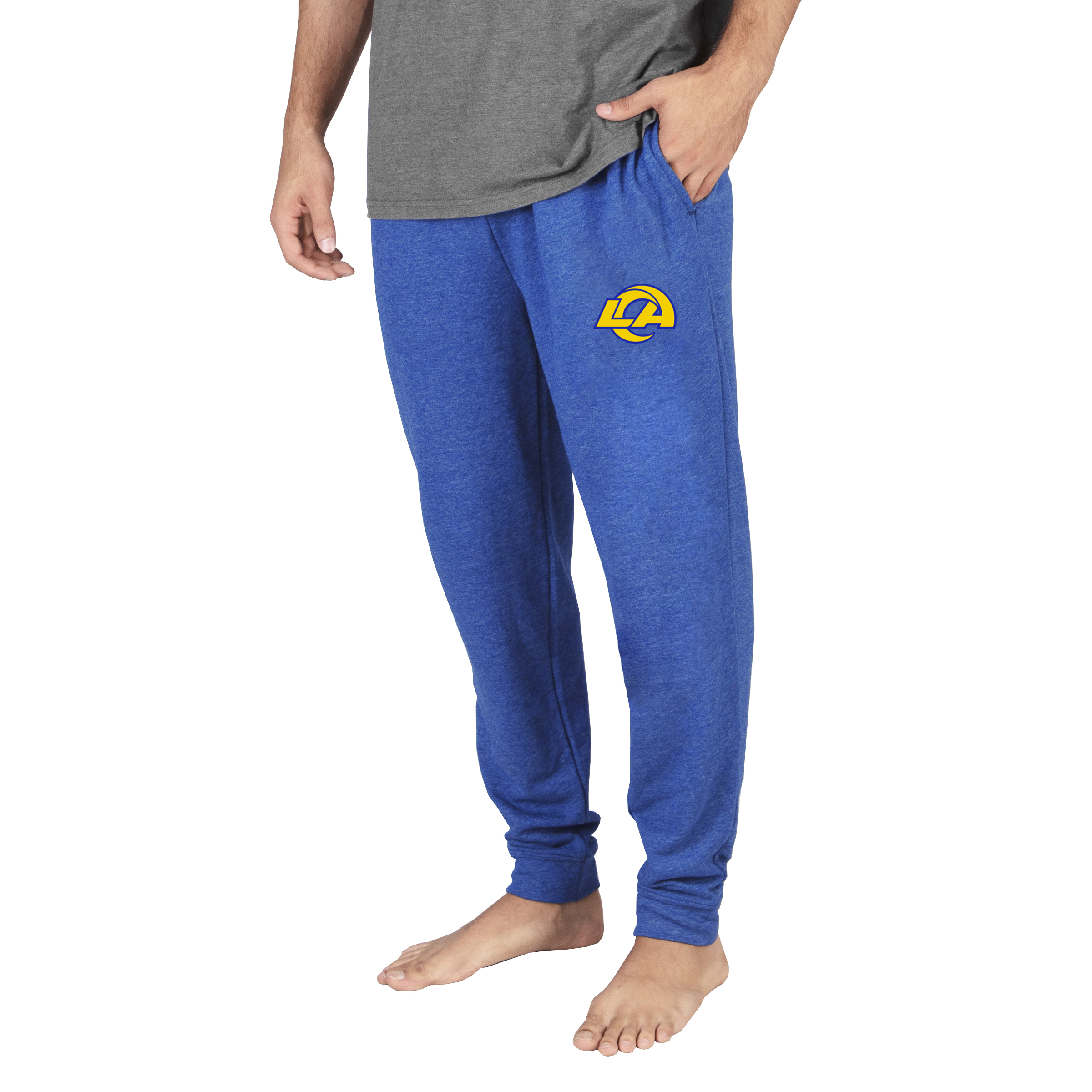 Men's Concepts Sport Royal Los Angeles Rams Lightweight Jogger Sleep Pants