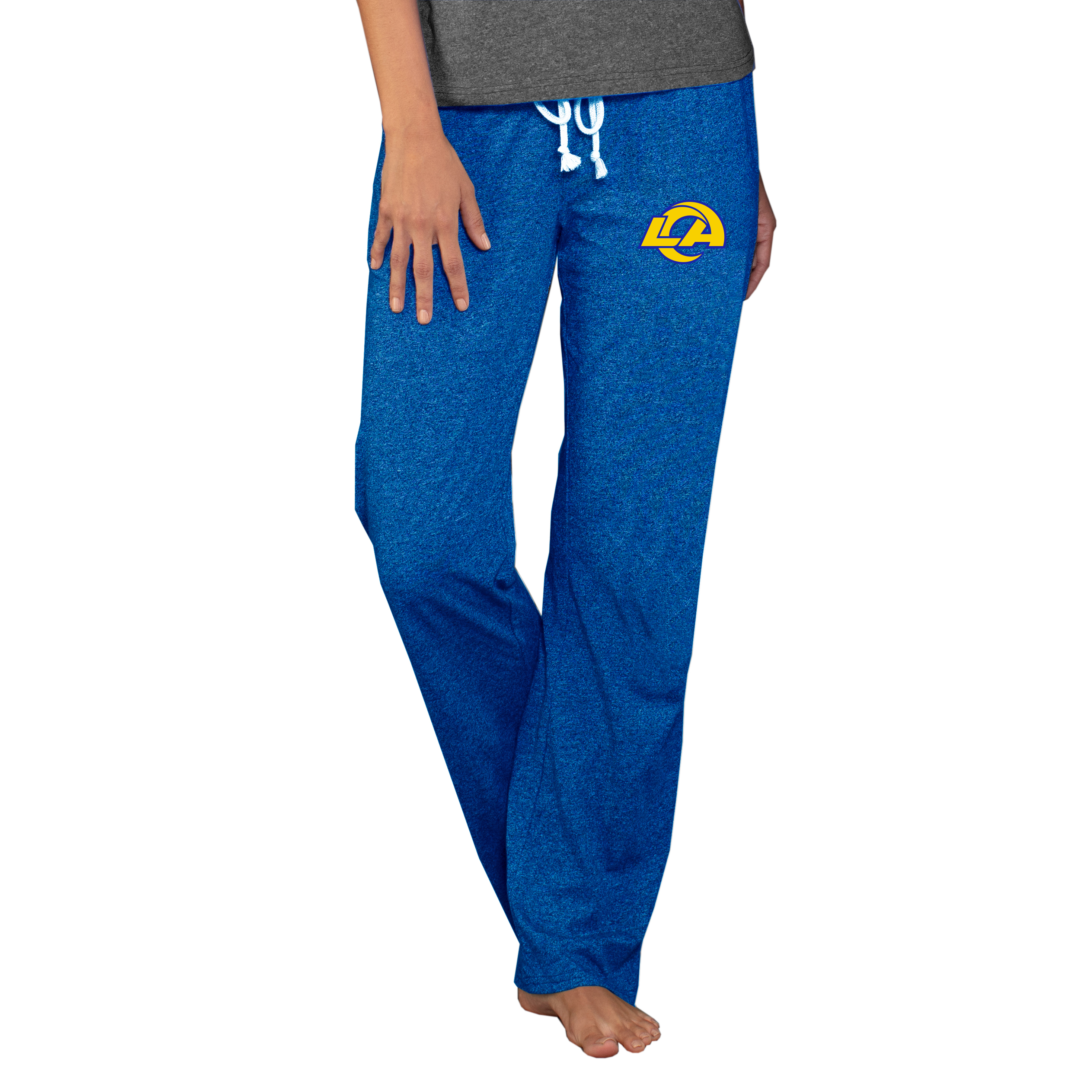 Football Fan Shop Officially Licensed NFL Concepts Sport Quest Ladies Knit Pant - Rams - Blue