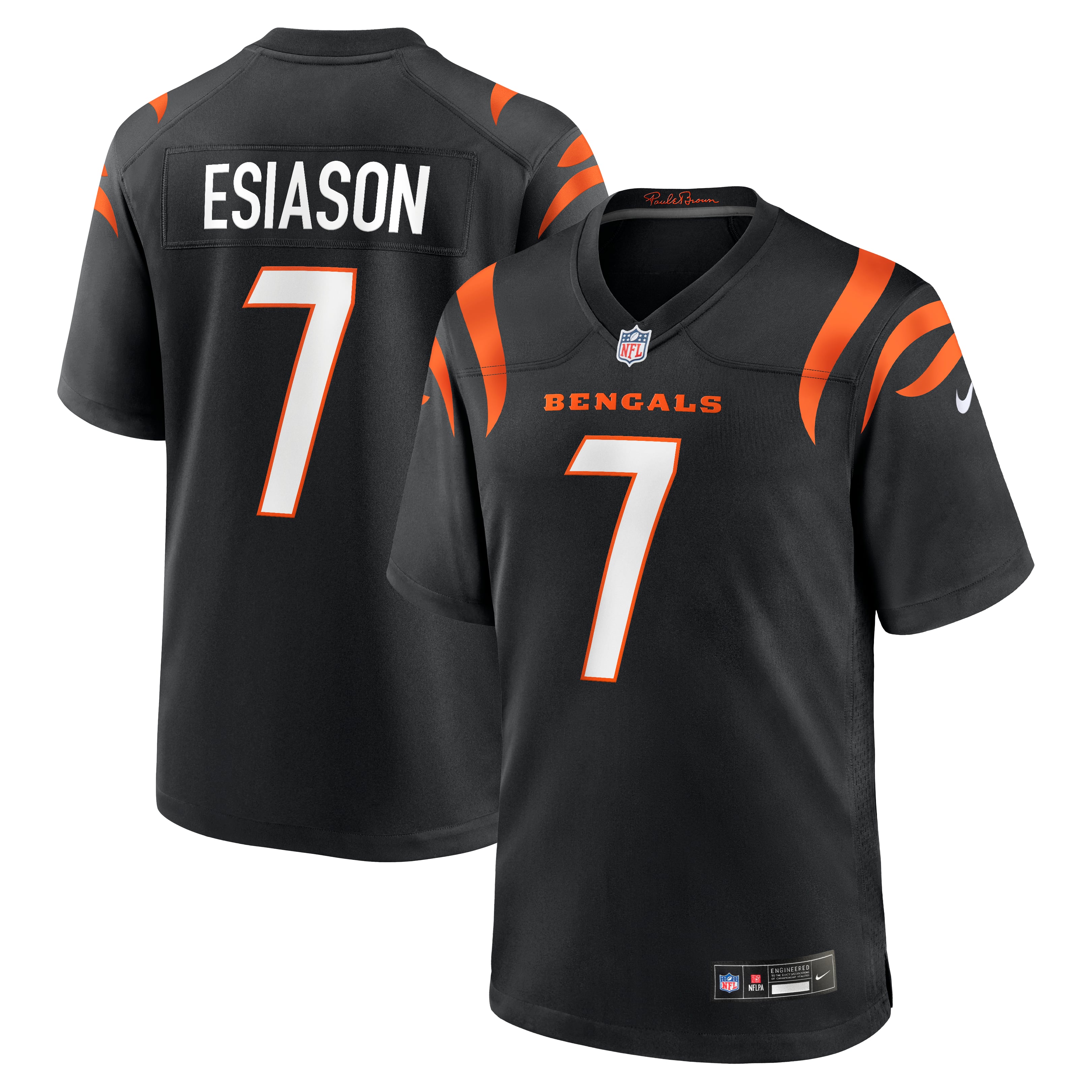 Men's Nike Boomer Esiason Black Cincinnati Bengals Retired Player Jersey