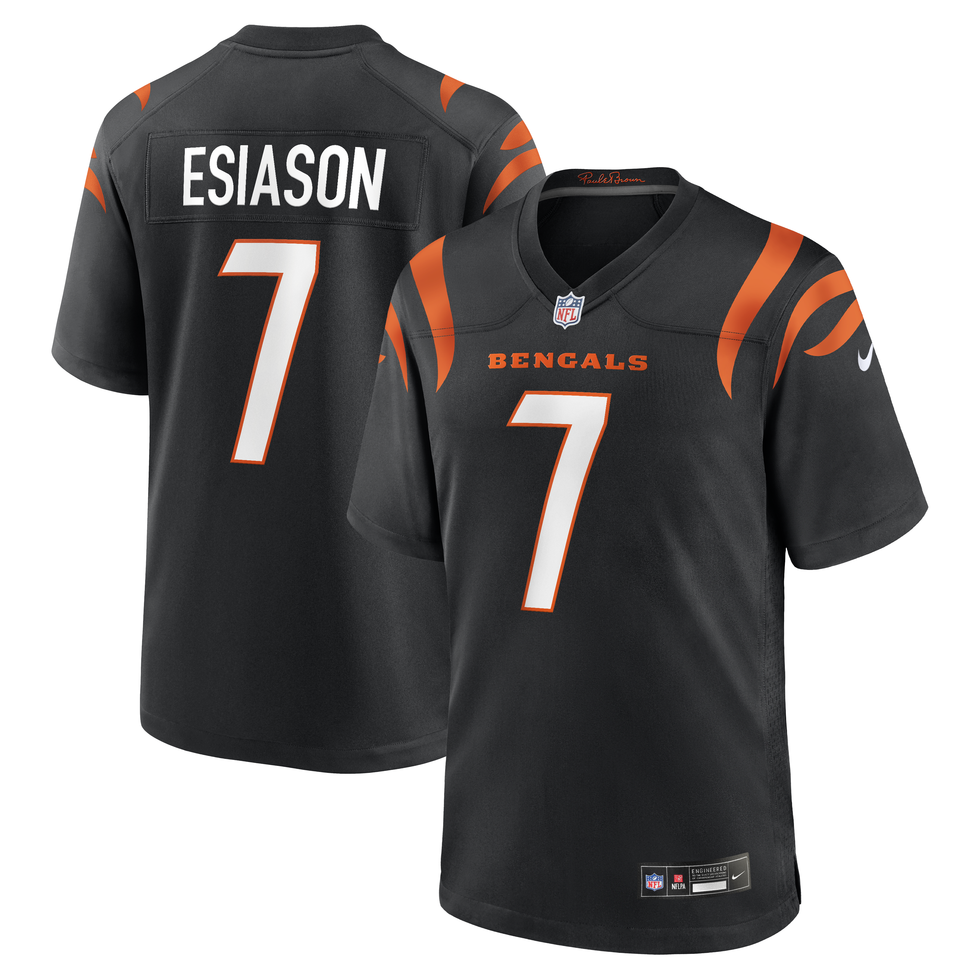 Men's Nike Boomer Esiason Black Cincinnati Bengals Retired Player Jersey