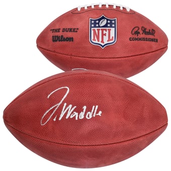 Jaylen Waddle Denver Broncos Autographed Wilson Duke Full Color Football