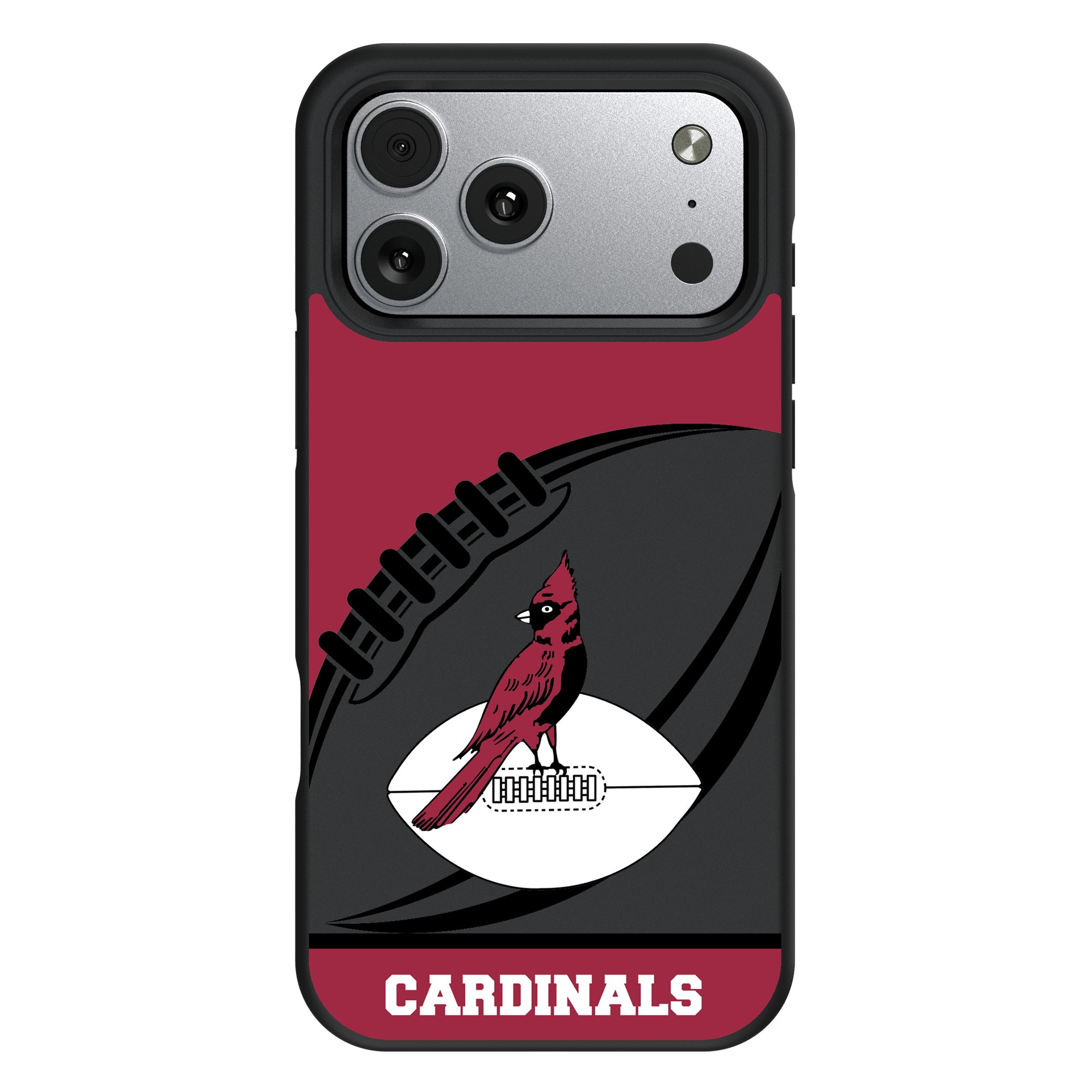 Keyscaper - Gridiron Classic Teams - Chicago Cardinals Bump Case with 8.2ft Drop Protection - 13 Pro Max - Multicolor