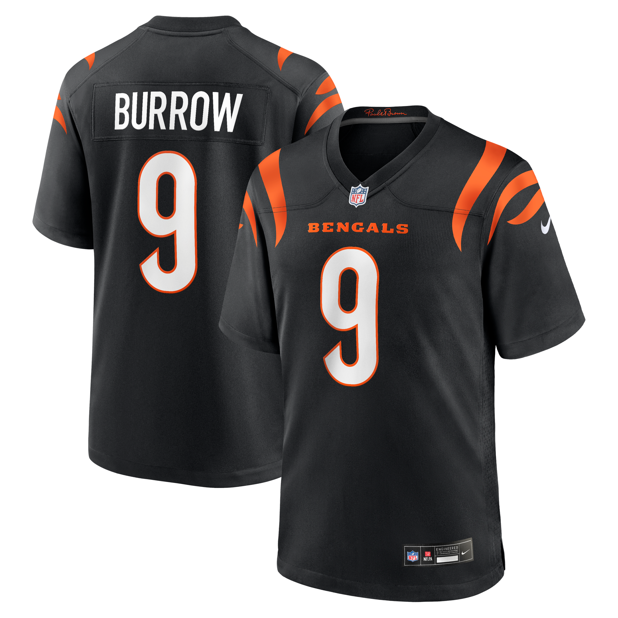 Men's Nike Joe Burrow Black Cincinnati Bengals Game - Jersey