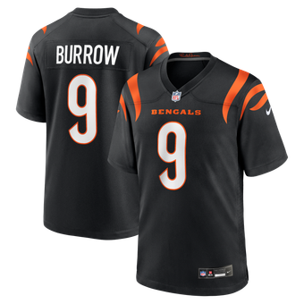 Men's Nike Joe Burrow Black Cincinnati Bengals Game - Jersey