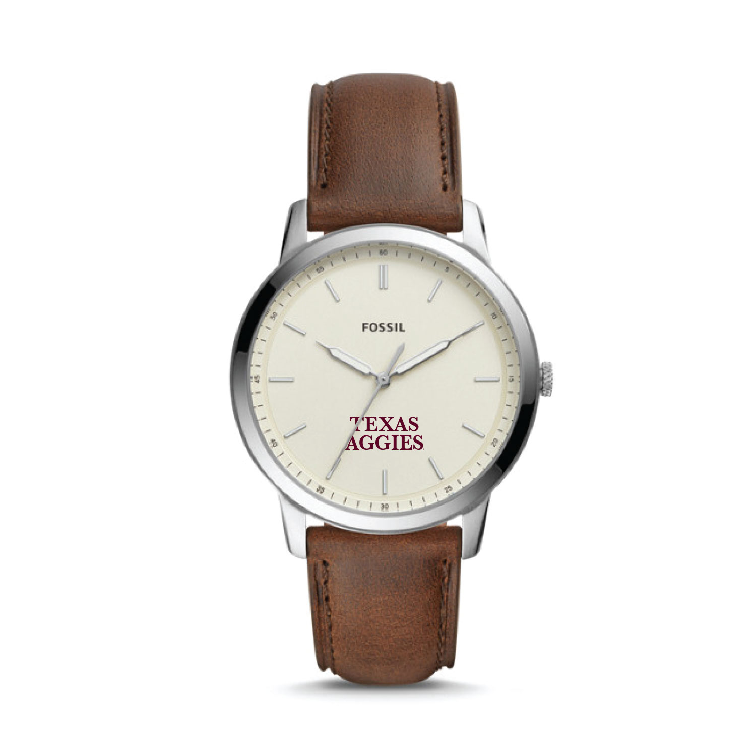 Fossil Texas A&M Aggies The Minimalist Leather Watch