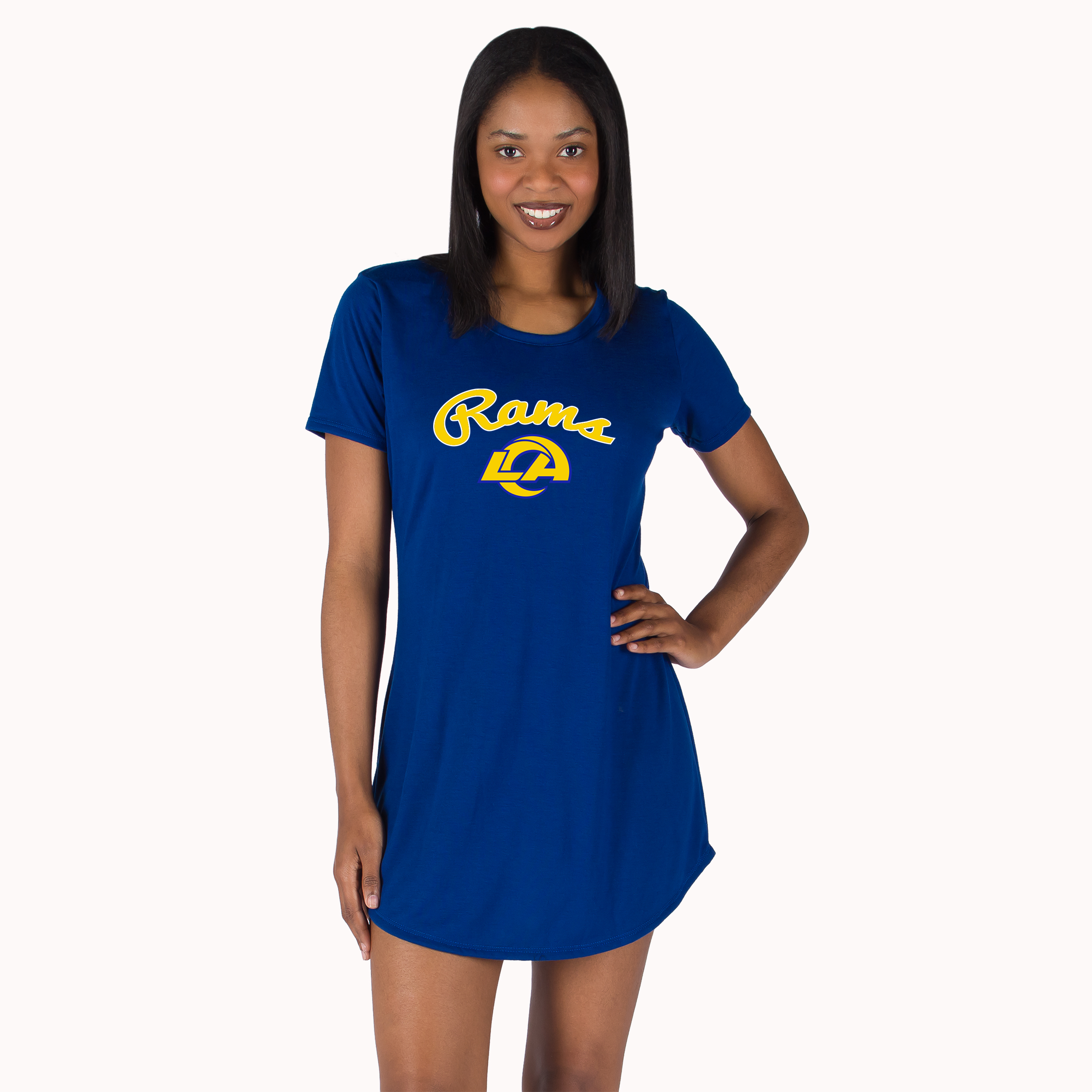 Women's Concepts Sport Royal Los Angeles Rams Marathon Knit Nightshirt