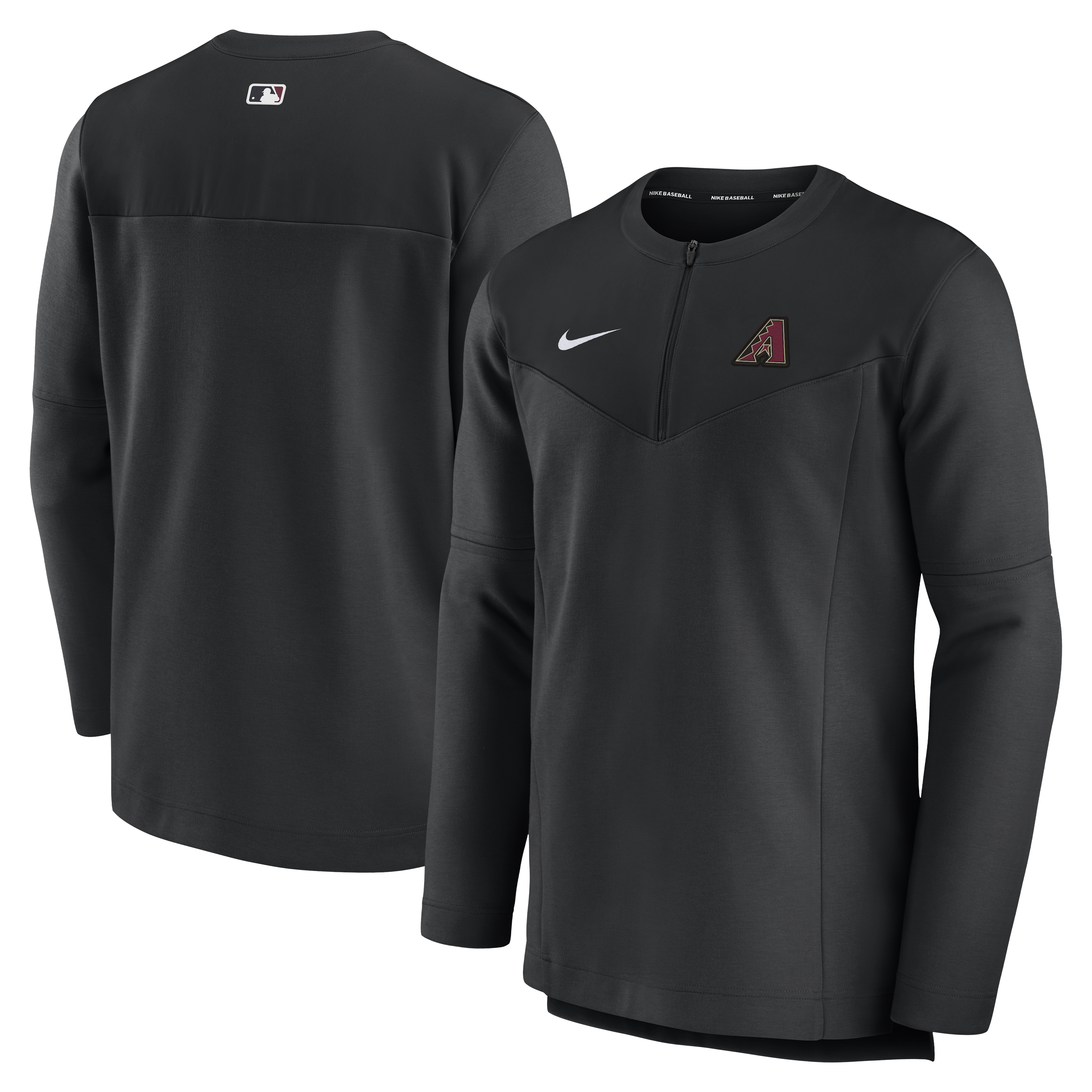 Men's Nike Black Arizona Diamondbacks Authentic Collection UV Dri-FIT Quarter-Zip Pullover