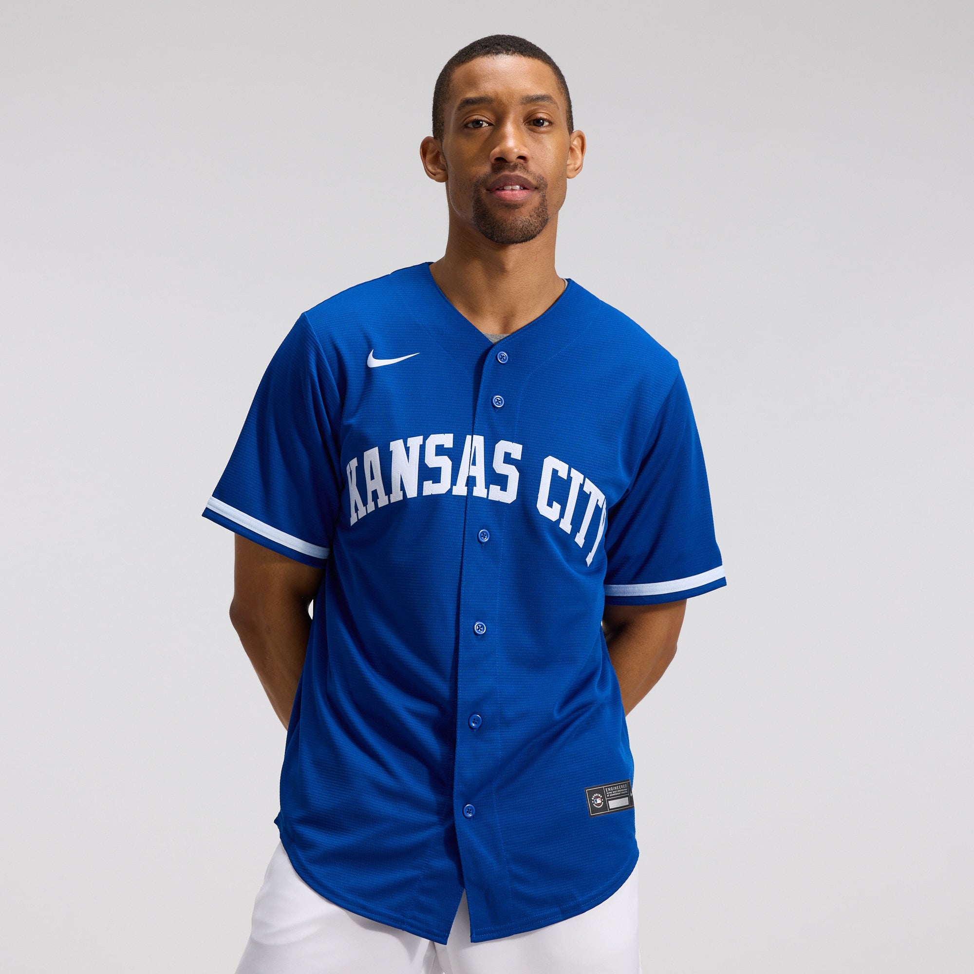 Men's Nike Royal Kansas City Royals Alternate Replica Team Jersey
