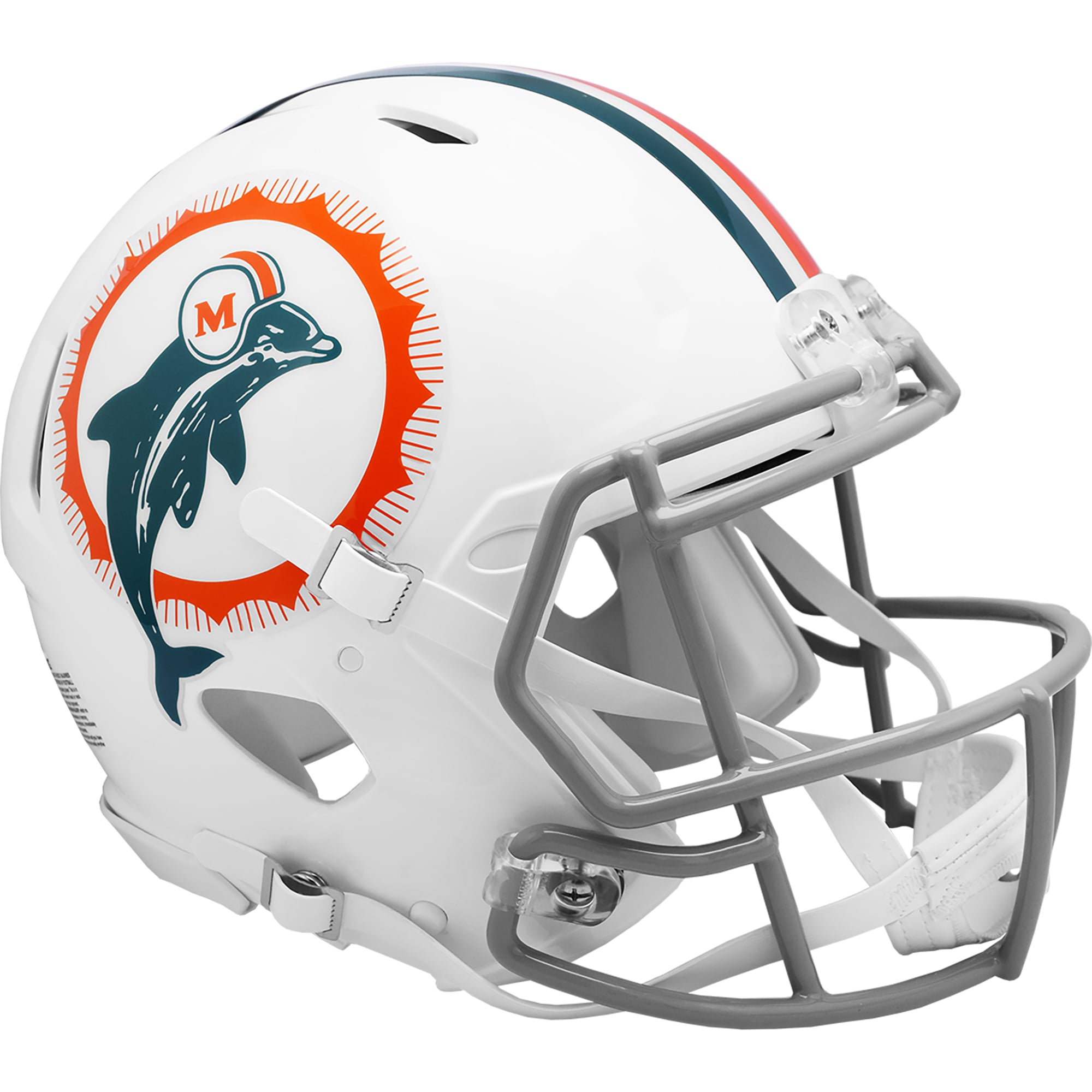 Miami Dolphins Riddell Throwback Collection Speed Full-Size Authentic Helmet