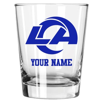 Los Angeles Rams 15oz. Personalized Double Old Fashioned Glass