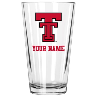 Texas Tech Red Raiders 16oz. Personalized Pint Glass