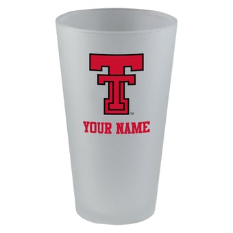 Texas Tech Red Raiders 16oz. Frosted Personalized Pint Glass