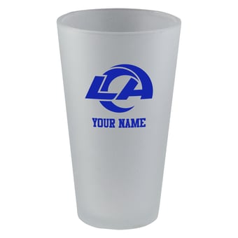Los Angeles Rams 16oz. Frosted Personalized Pint Glass