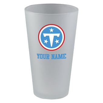 Tennessee Titans 16oz. Frosted Personalized Pint Glass