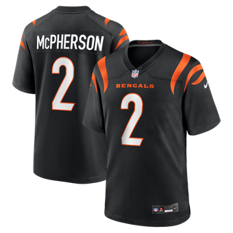 Men's Nike Evan McPherson Black Cincinnati Bengals Game Jersey