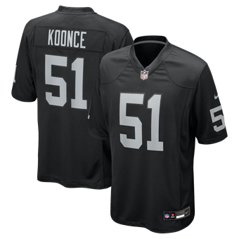 Men's Nike Malcolm Koonce Black Las Vegas Raiders Game Jersey