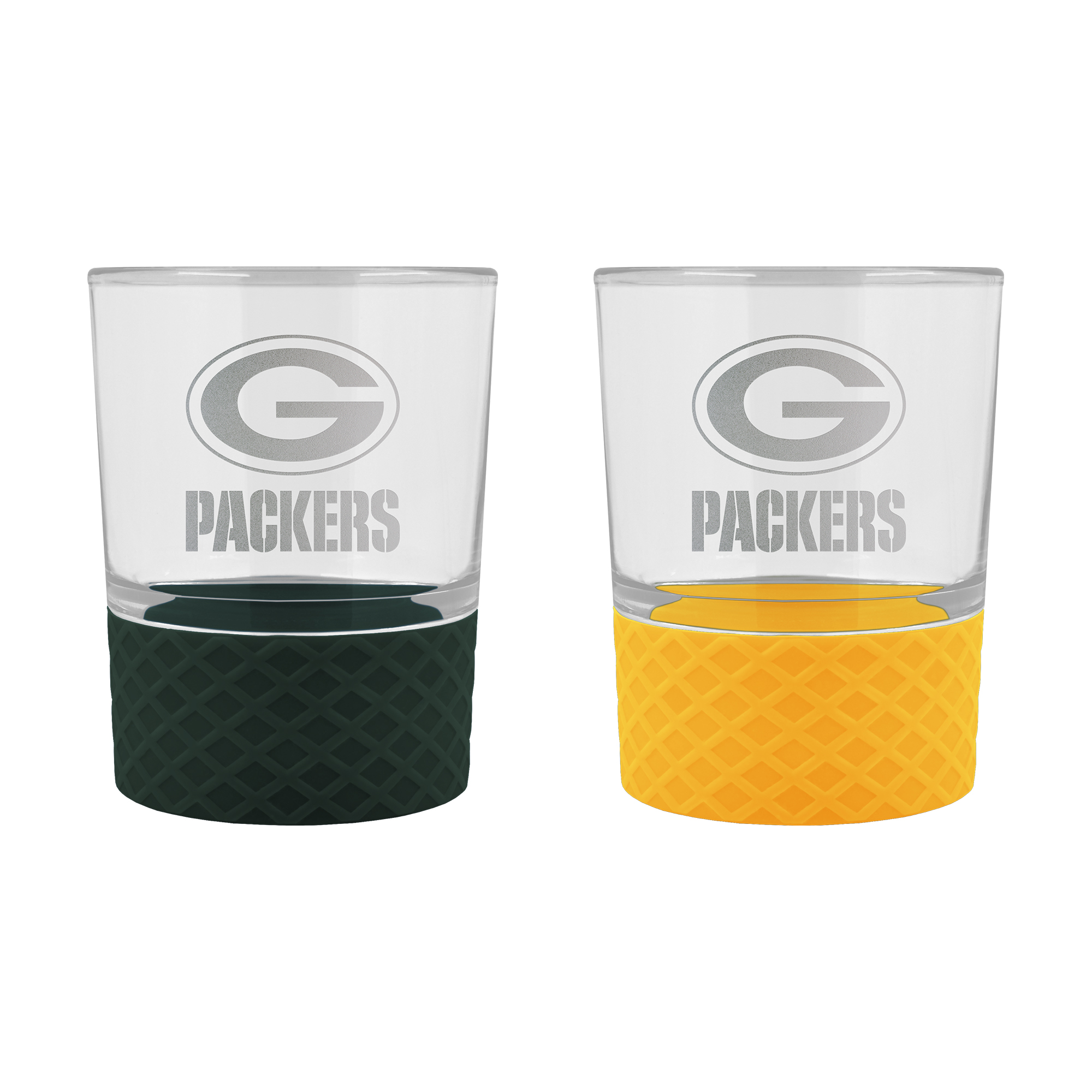 Green Bay Packers 14oz. Commissioner Rocks Glass Two-Piece Set Green Bay Packers 14oz. Commissioner Rocks Glass Two-Piece Set