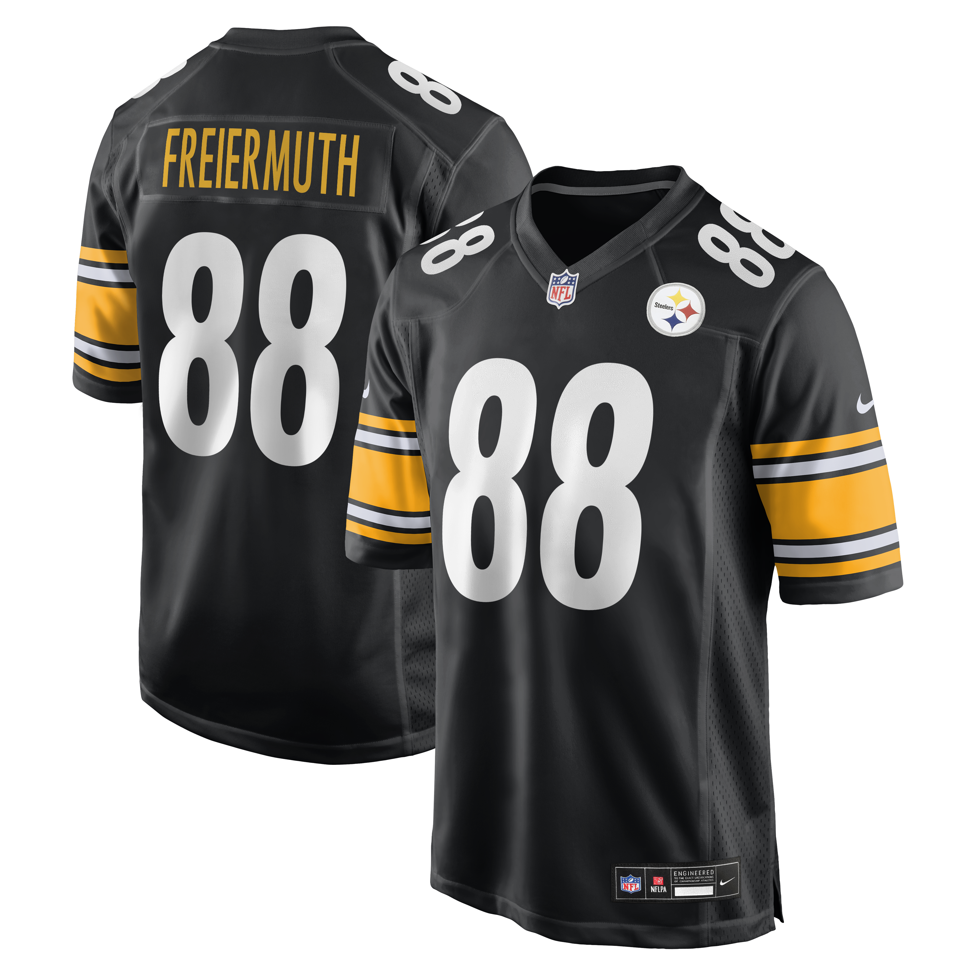Men's Nike Pat Freiermuth Black Pittsburgh Steelers Game Jersey