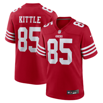 Men's Nike George Kittle Scarlet San Francisco 49ers - Game Jersey