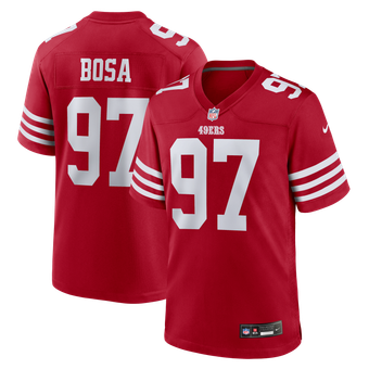 Men's Nike Nick Bosa Scarlet San Francisco 49ers - Game Jersey