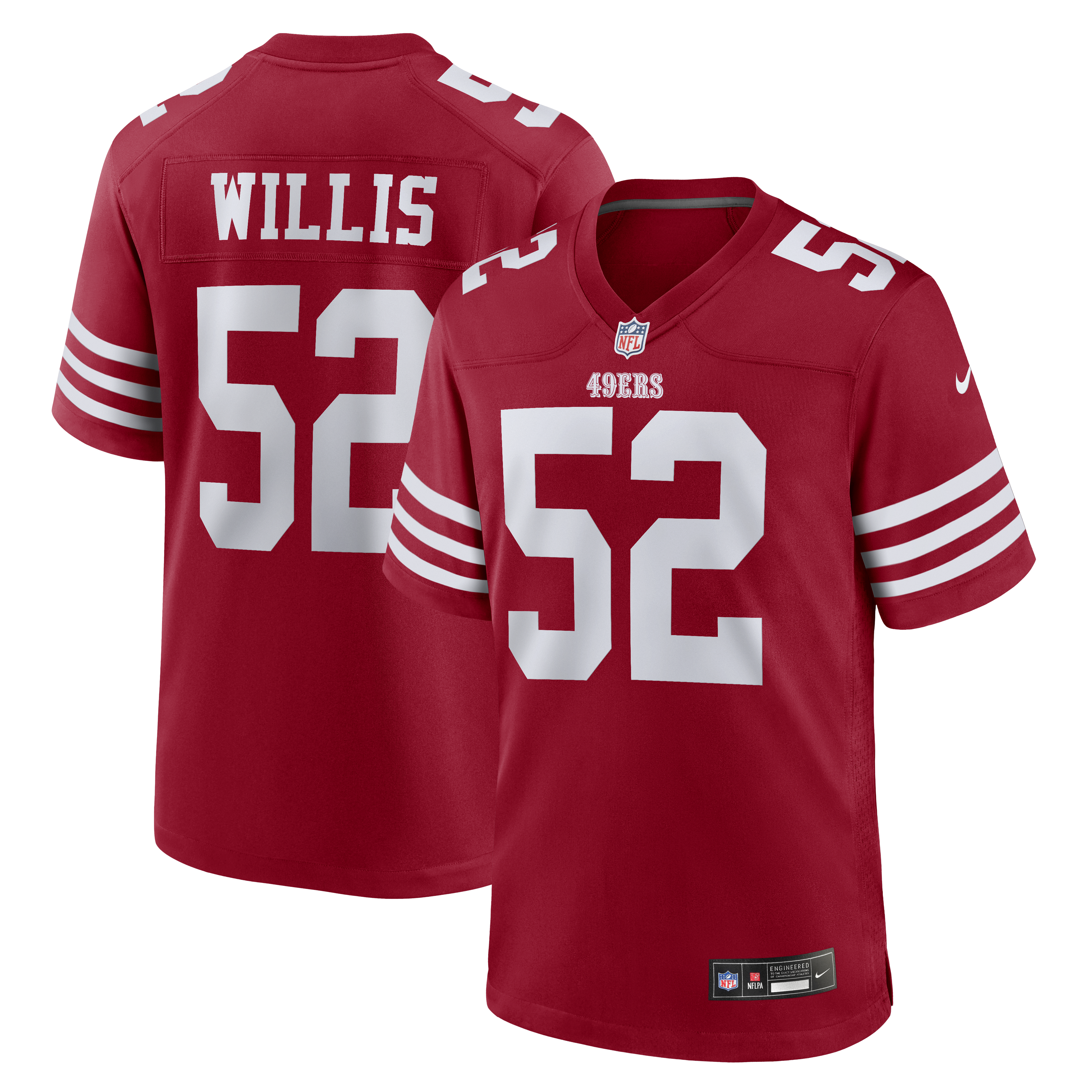 Men's Nike Patrick Willis Scarlet San Francisco 49ers Retired Player Team Game Jersey