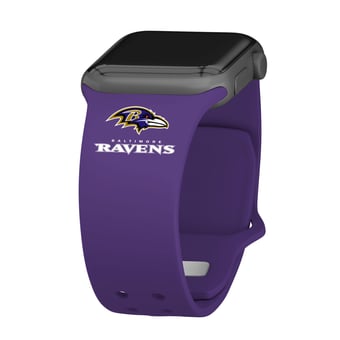 Purple Baltimore Ravens Silicone Apple Watch Band