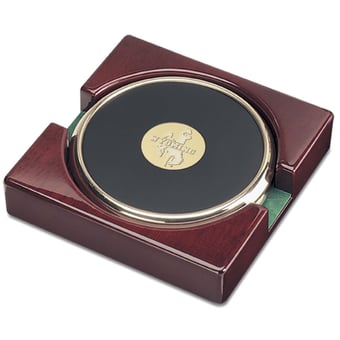Gold Wyoming Cowboys Two-Piece Coaster Set
