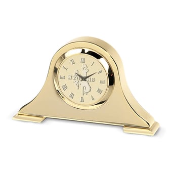 Wyoming Cowboys Gold Napoleon Desk Clock