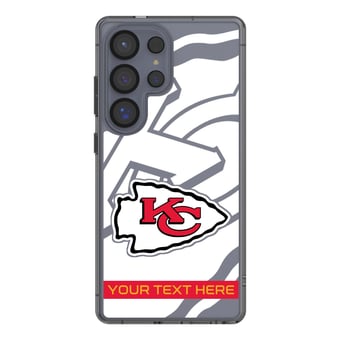 Kansas City Chiefs Personalized Tilt Design Galaxy Clear Case