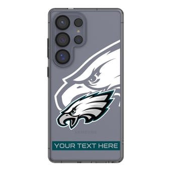Philadelphia Eagles Personalized Tilt Design Galaxy Clear Case