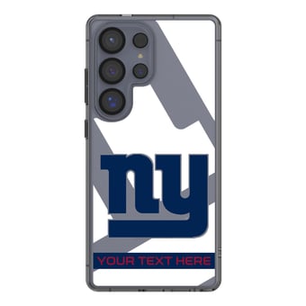New York Giants Personalized Tilt Design Galaxy Clear Case