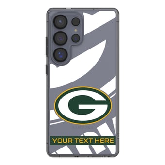 Green Bay Packers Personalized Tilt Design Galaxy Clear Case