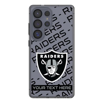 Las Vegas Raiders Personalized Tilt Design Galaxy Clear Case