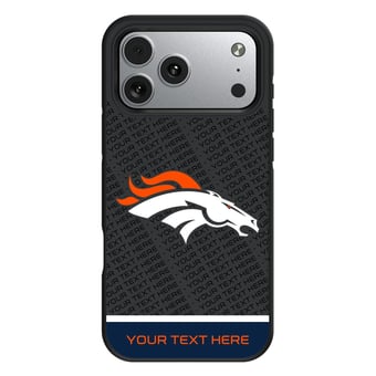 Keyscaper Denver Broncos Personalized Bump Case with 8.2ft Drop Protection